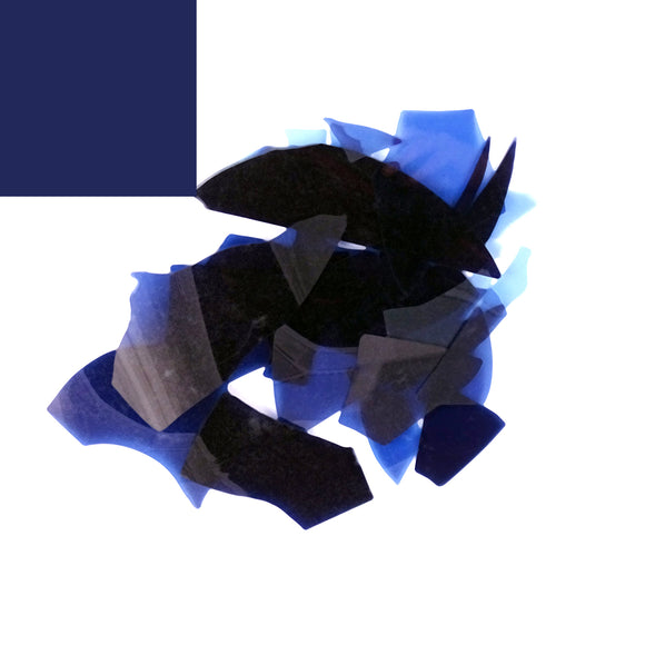 Translucent Dark Blue Confetti