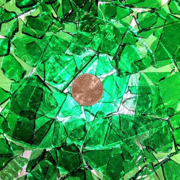 Light Green Transparent Mosaic Art Glass Chips