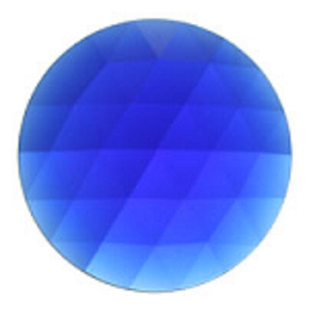 Round Faceted Cobalt Blue Jewel