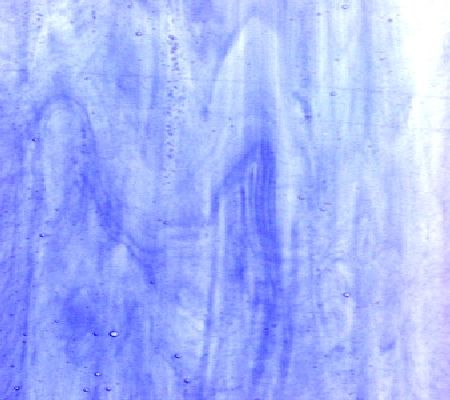 Armstrong Glass Company 0042S Clear Cobalt Blue Streaky Stained Glass Glass Sheet