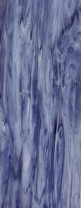 Armstrong Glass Company 0197S Clear Opalescent Cobalt Purple Streaky Stained Glass Glass Sheet