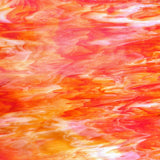 Armstrong Glass Company 125S Opalescent Amber Red Streaky Stained Glass Glass Sheet