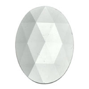 Oval Faceted Crystal Jewel