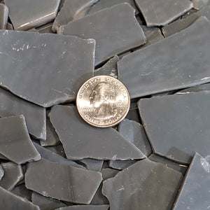 Pewter Opalescent Mosaic Art Glass Chips