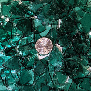 Sea Green Transparent Mosaic Art Glass Chips