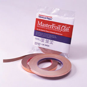 3/16 wide x 1.2 mil Silver Backed 3M™ Venture Tape™ Copper Foil Tape —  Happy Glass Art Supply
